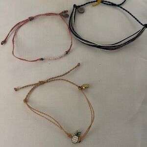 Set of Three Pura Vida  Bracelets